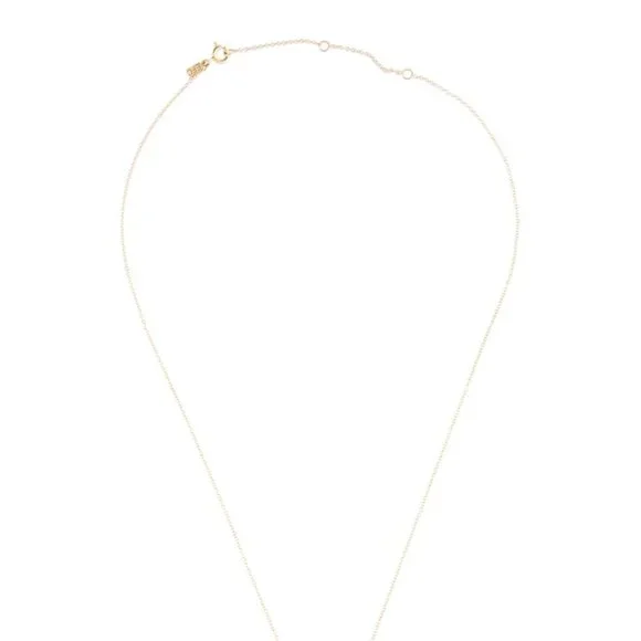 EF COLLECTION 14K YELLOW GOLD SAPPHIRE PENDANT NECKLACE - Picture 5 of 9